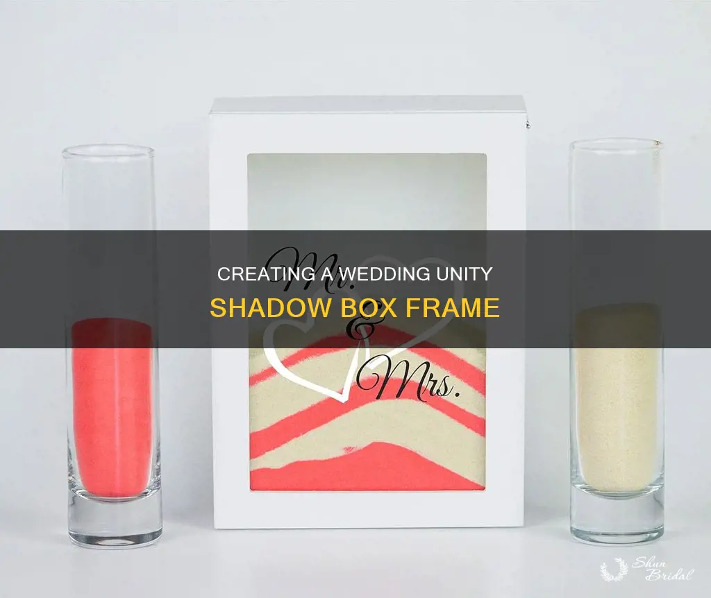 how to make a shadow box frame for wedding unity