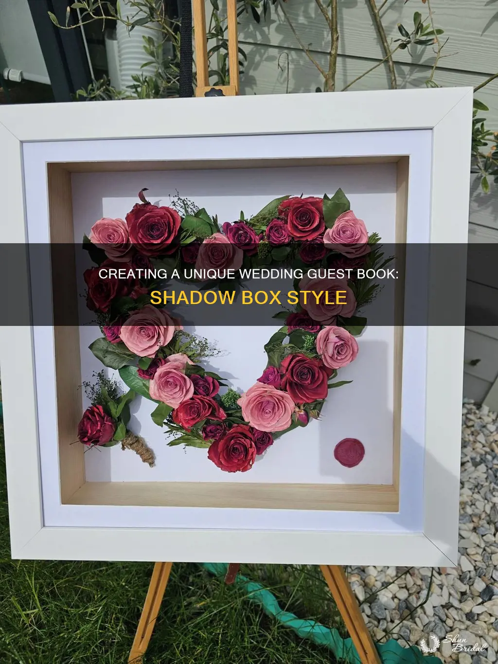 how to make a shadow box wedding guest book