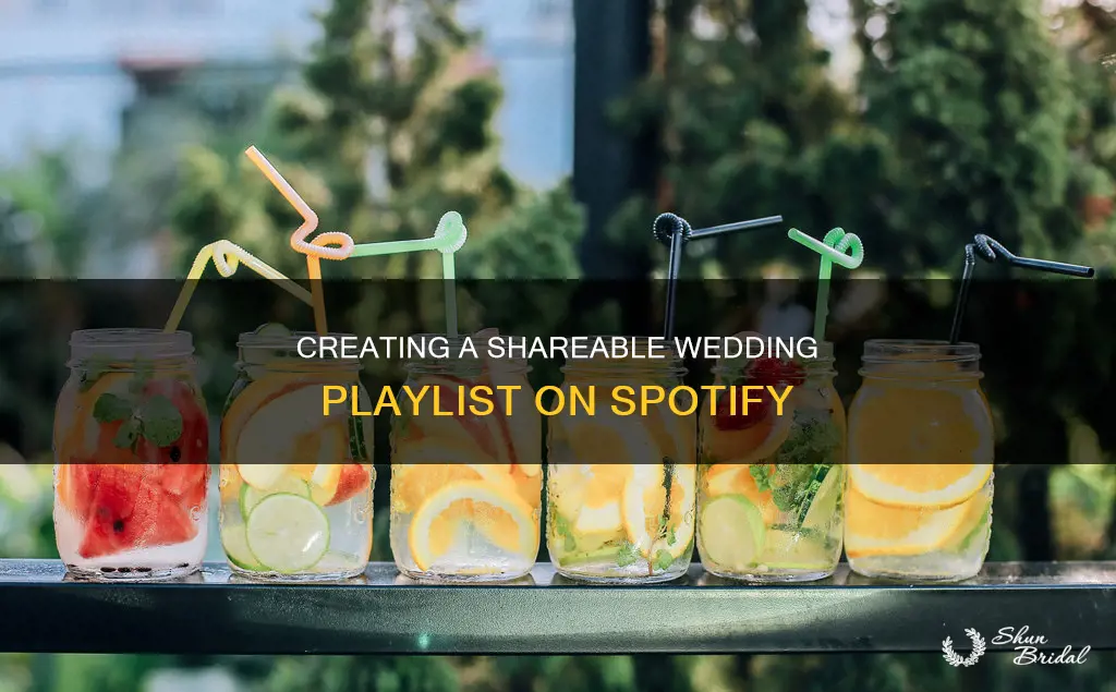 how to make a shareable wedding playlist on spotify