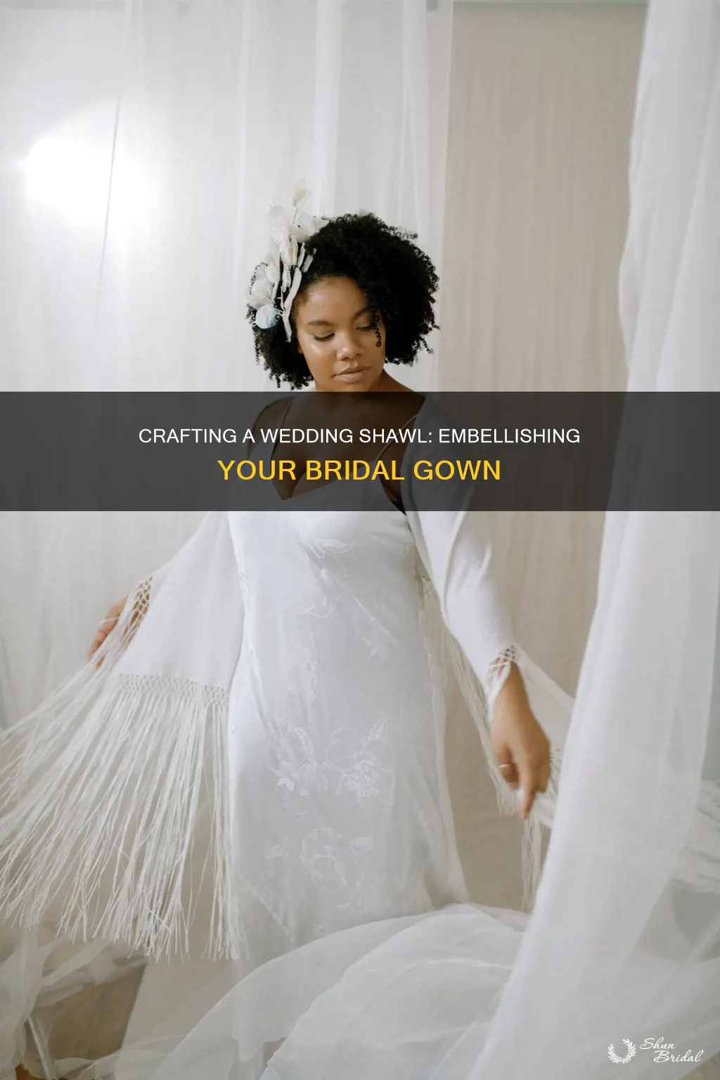 how to make a shawl for a wedding dress
