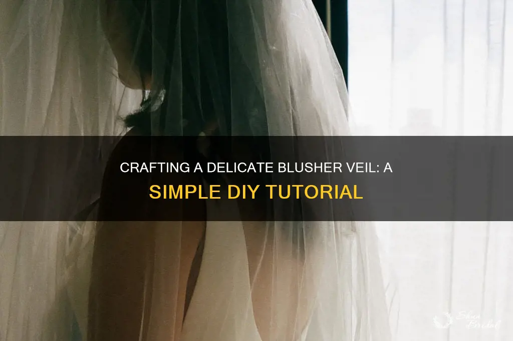 how to make a short blusher veil
