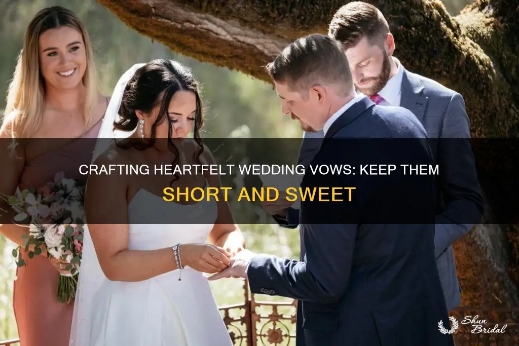 how to make a short wedding vow