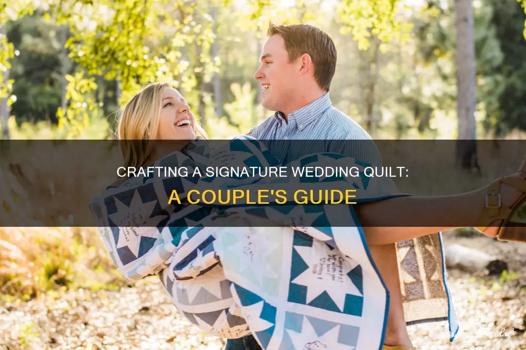 how to make a signature wedding quilt