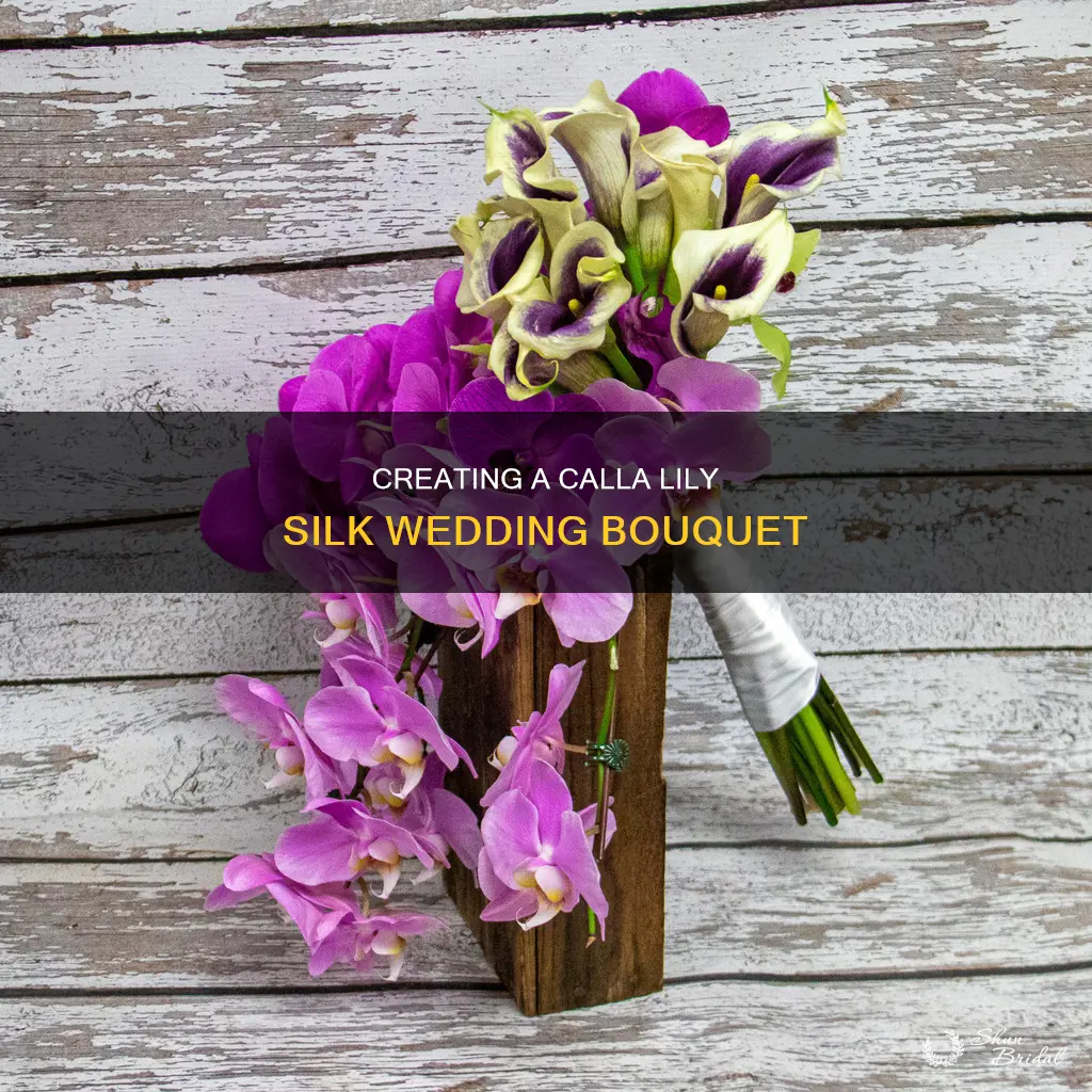 how to make a silk calla lily wedding bouquet