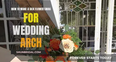 Creating a Wedding Arch with Silk Flower Swags