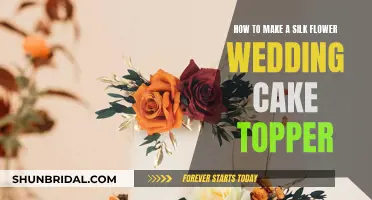 Creating a Silk Flower Wedding Cake Topper