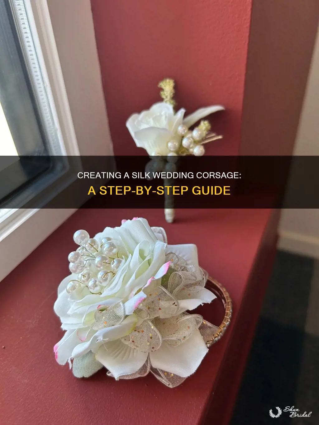 how to make a silk wedding corsage