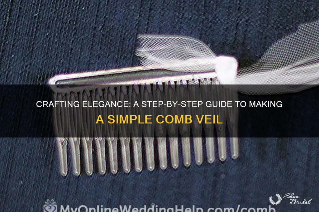 how to make a simple comb veil