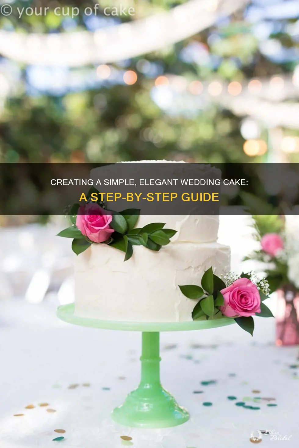 how to make a simple elegant wedding cake