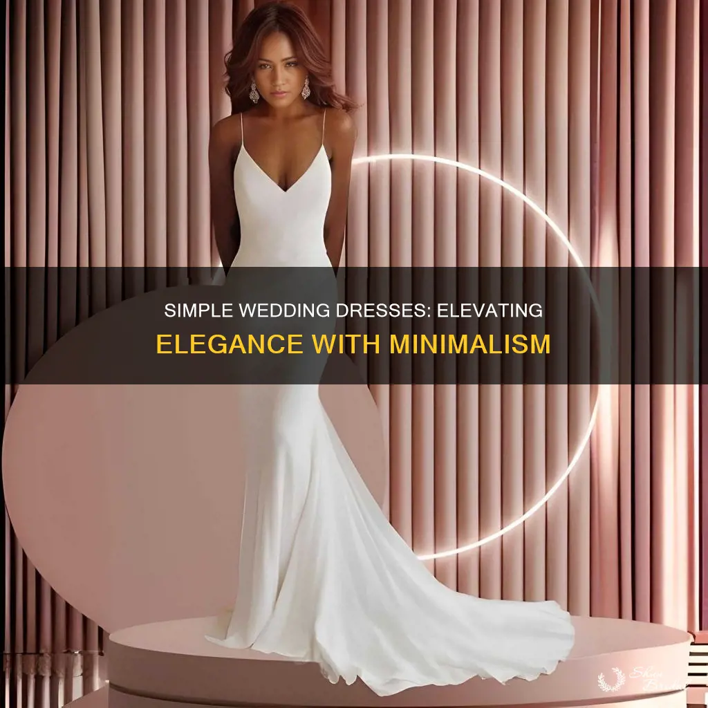 how to make a simple wedding dress look elegant