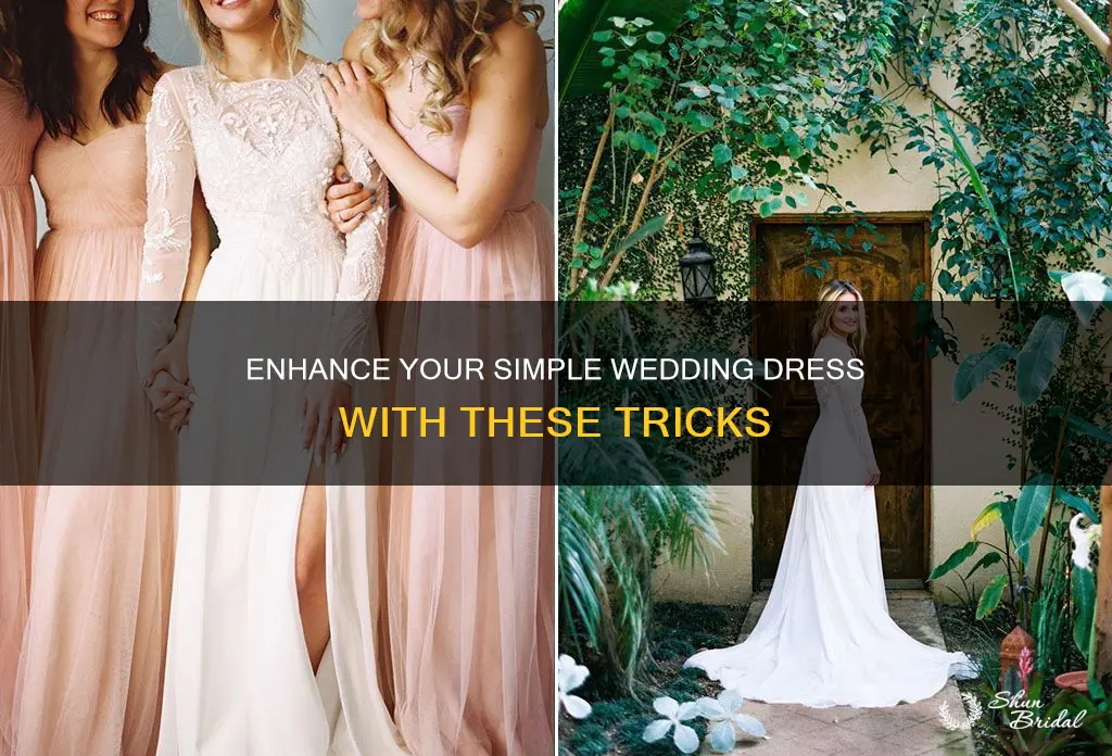 how to make a simple wedding dress pop