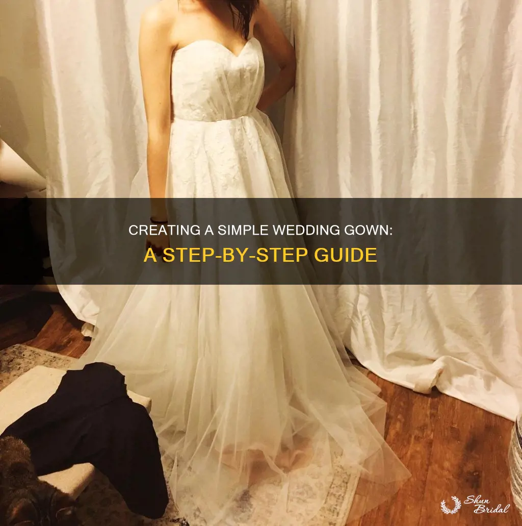 how to make a simple wedding gown