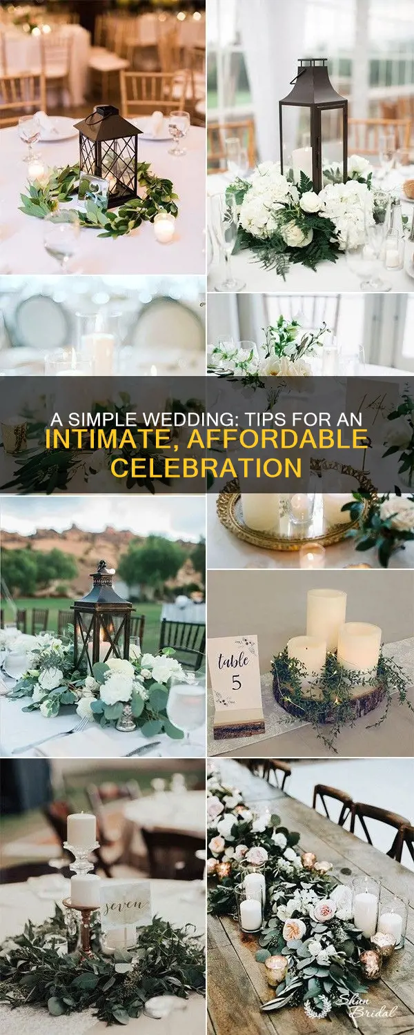 how to make a simple wedding