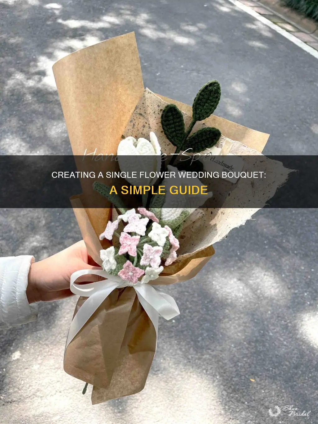 how to make a single flower wedding bouquet