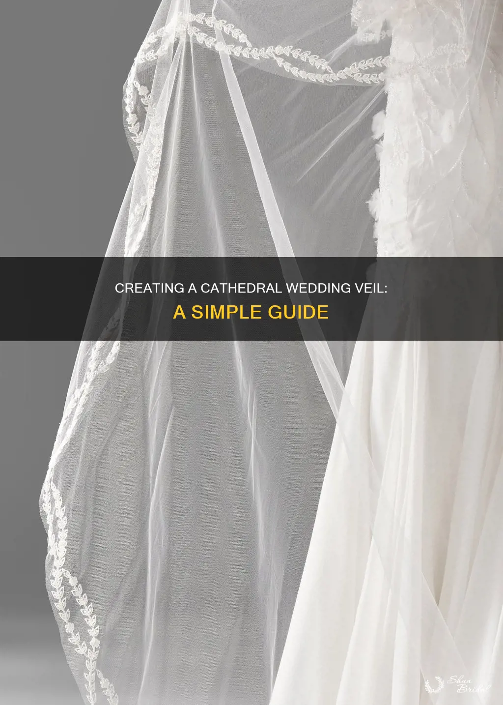 how to make a single tier cathedral wedding veil