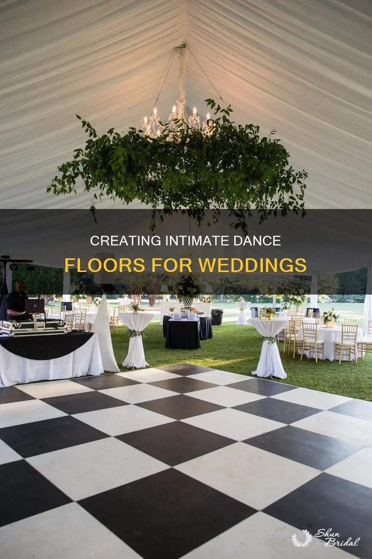 how to make a small dance space at a wedding