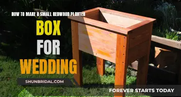 Creating a Redwood Planter Box for a Wedding