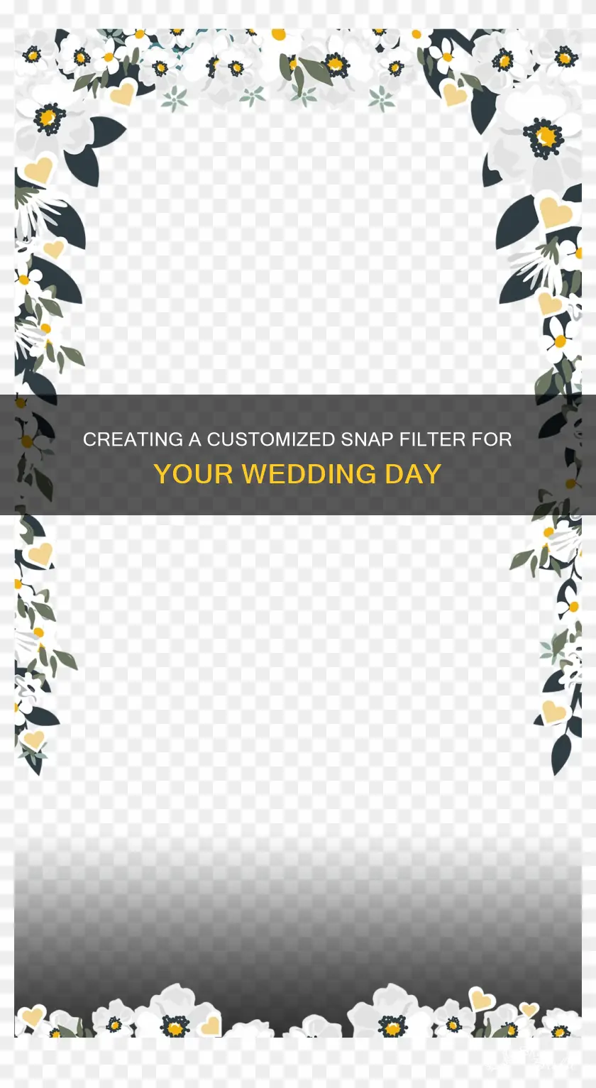 how to make a snap filter for a wedding