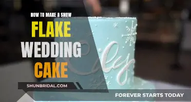 Winter Wonderland: Crafting a Snowflake Wedding Cake