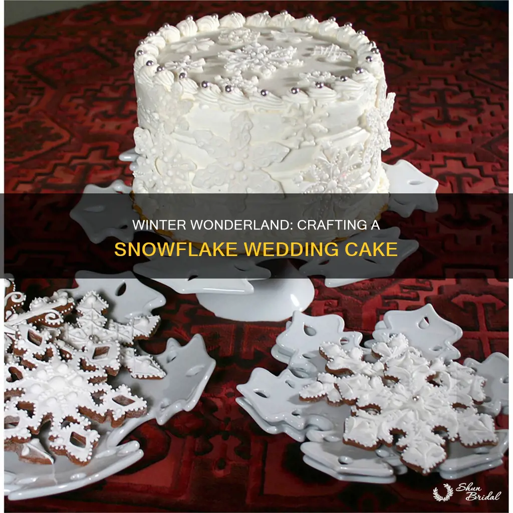 how to make a snow flake wedding cake