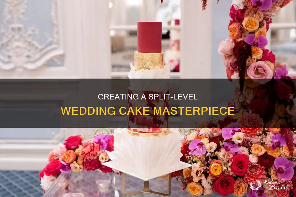 how to make a split in half wedding cake