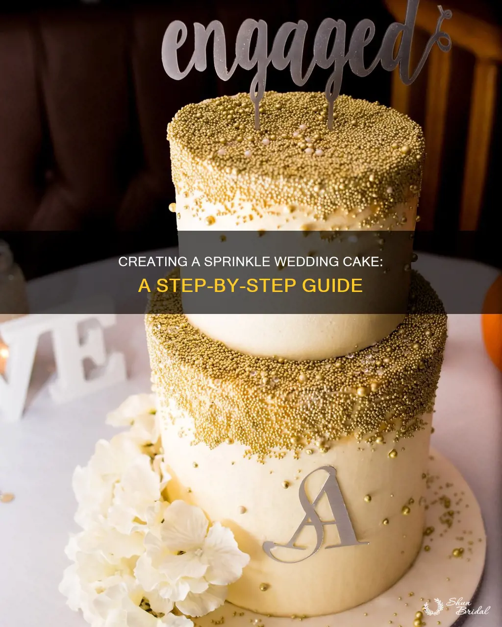 how to make a sprinkle wedding cake