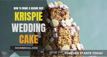 Creating a Square Rice Krispie Wedding Cake