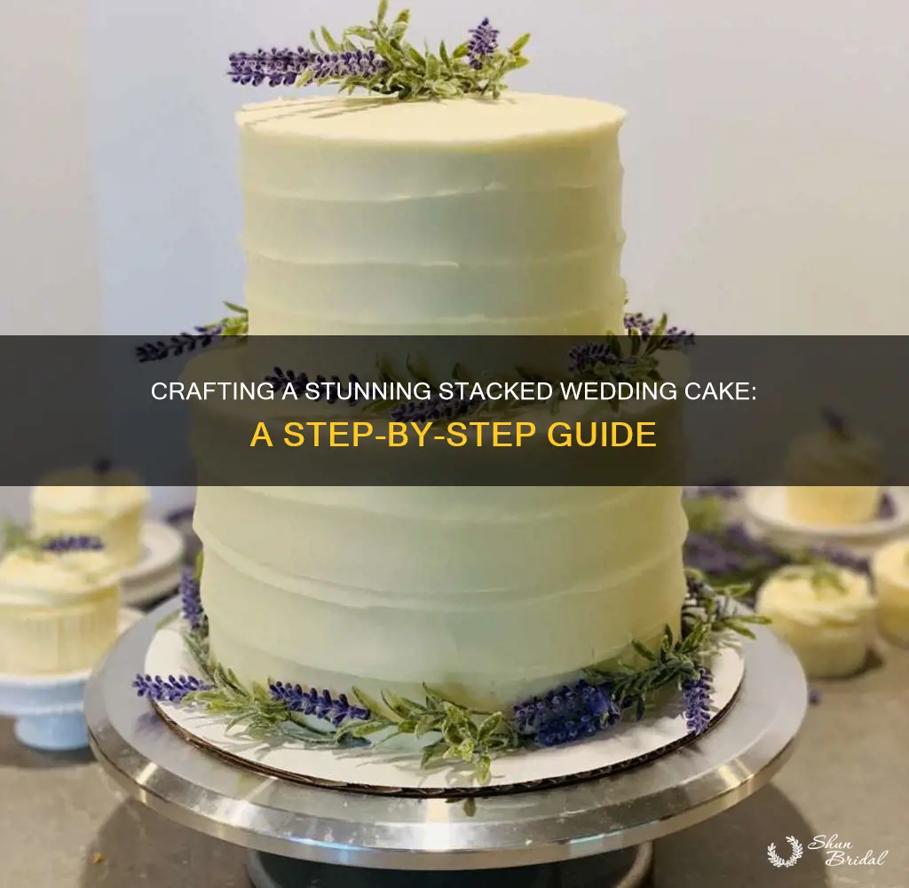 how to make a stacked wedding cake