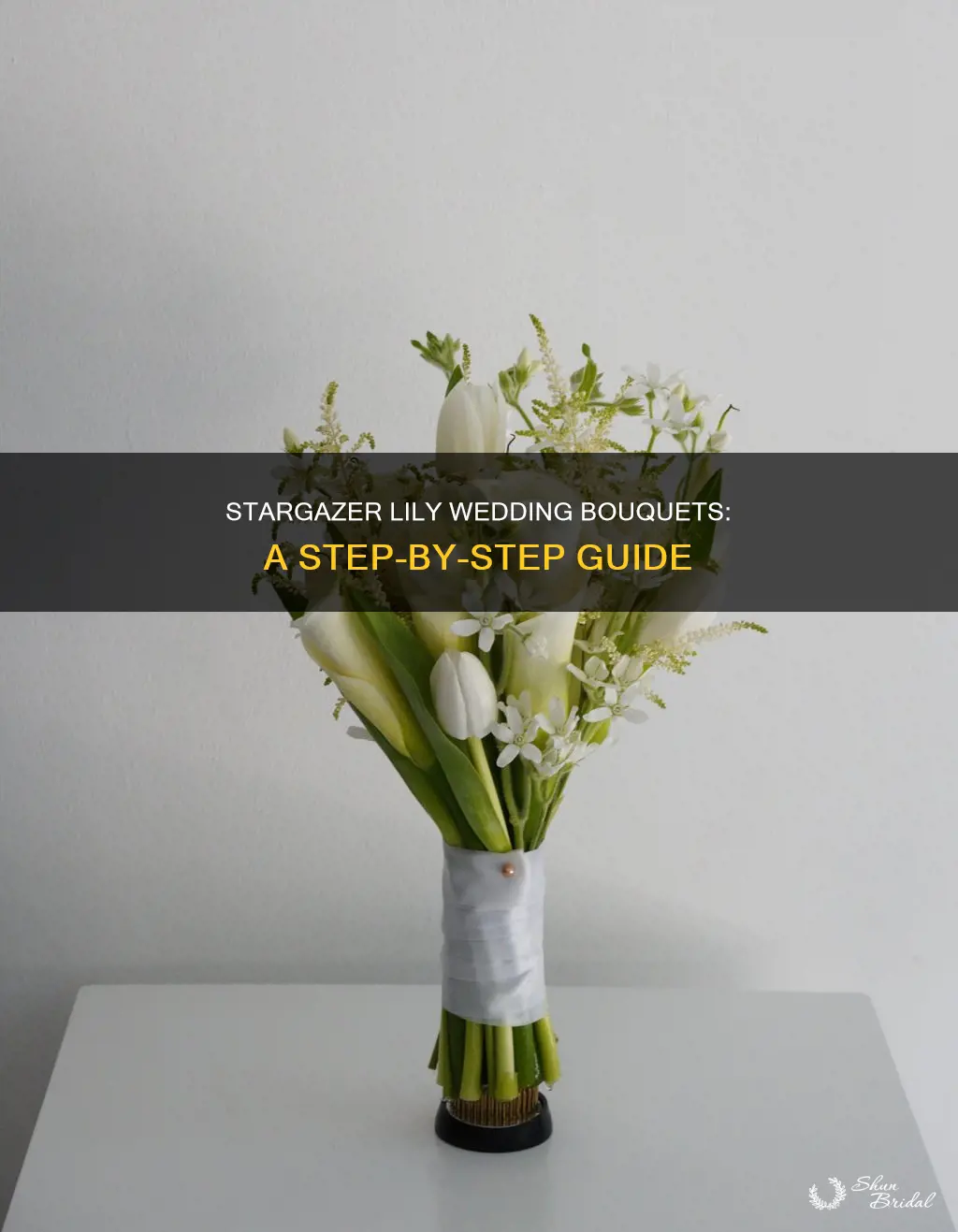 how to make a stargazer lily wedding bouquet