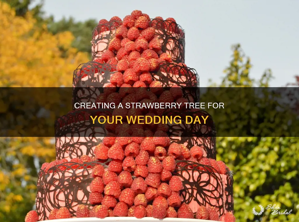 how to make a strawberry tree for a wedding