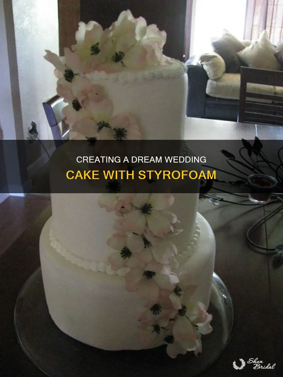 how to make a styrofoam wedding cake