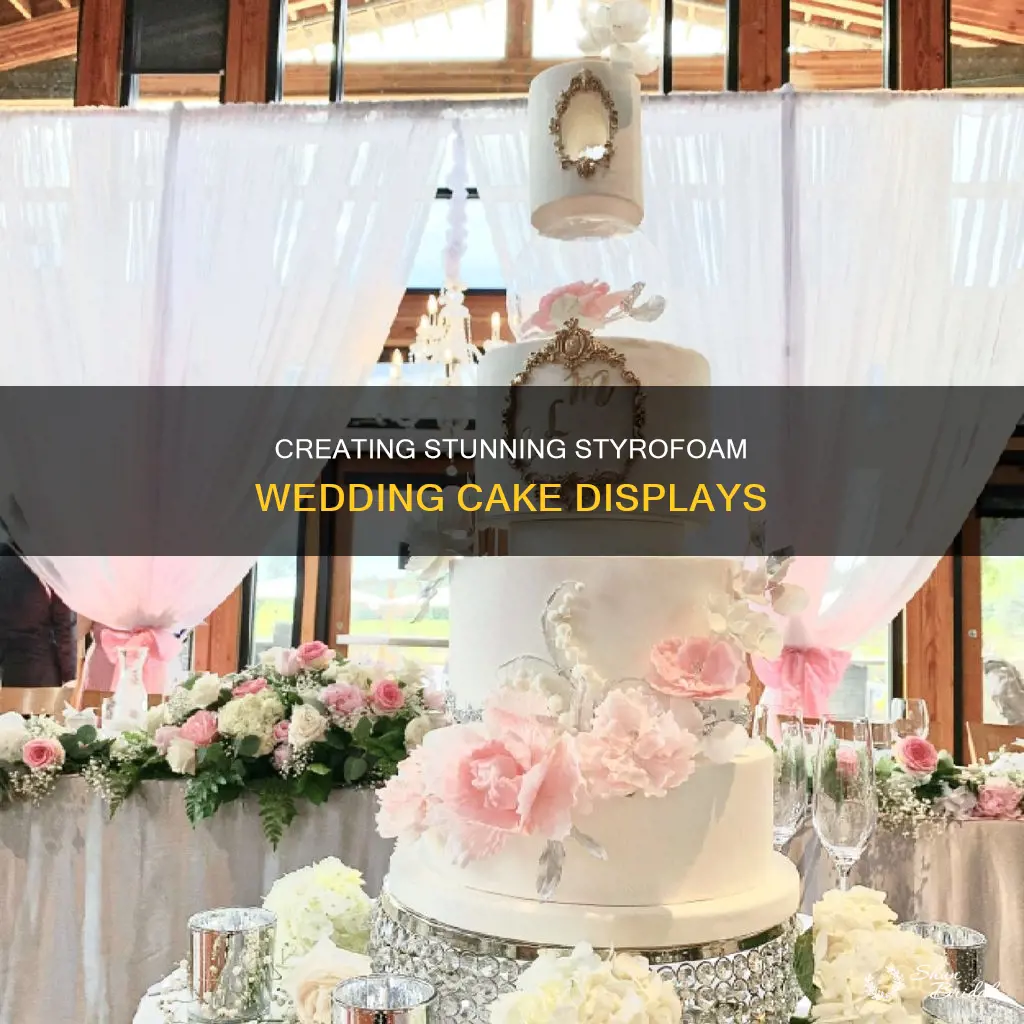 how to make a styroform wedding cake displays