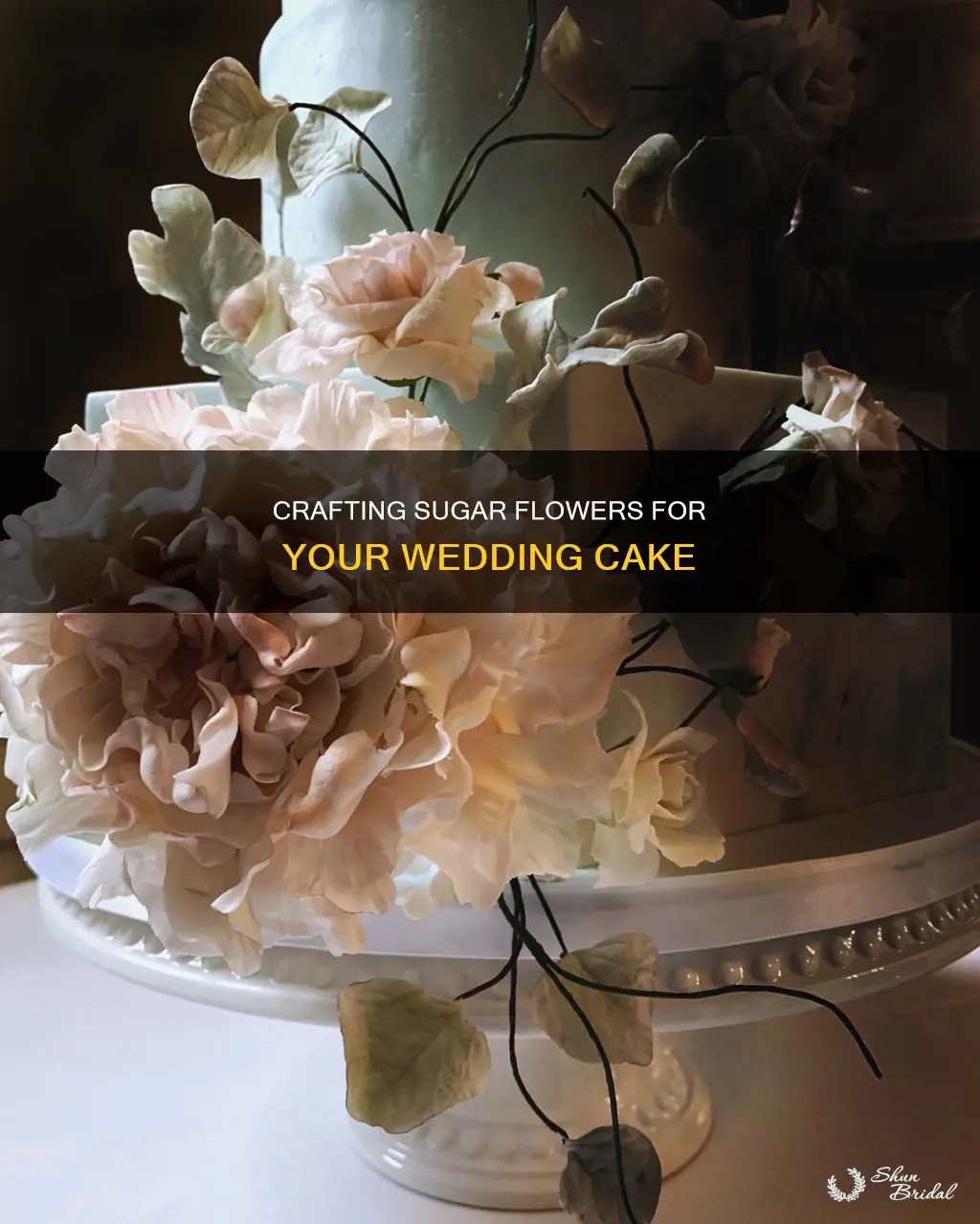 how to make a sugar flowers for a wedding cake