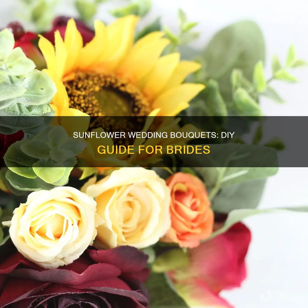 how to make a sunflower wedding bouquet