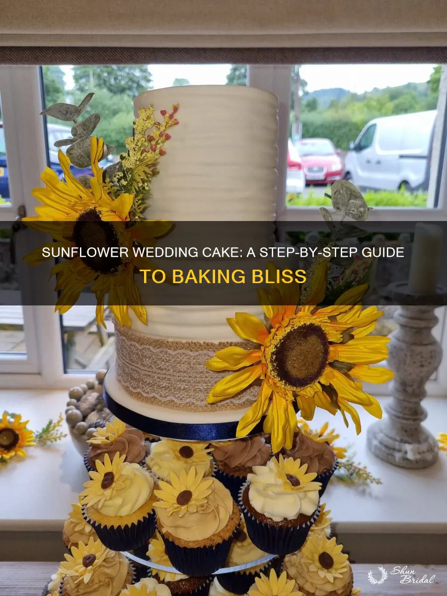 how to make a sunflower wedding cake