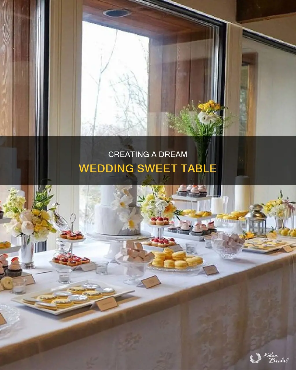 how to make a sweet table for a wedding