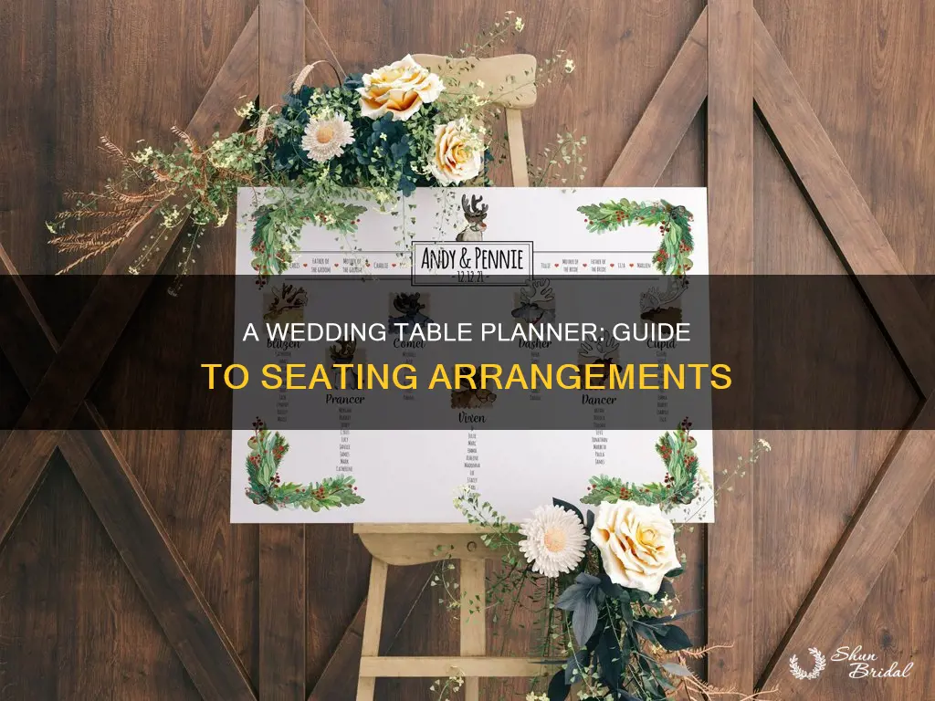 how to make a table planner for wedding