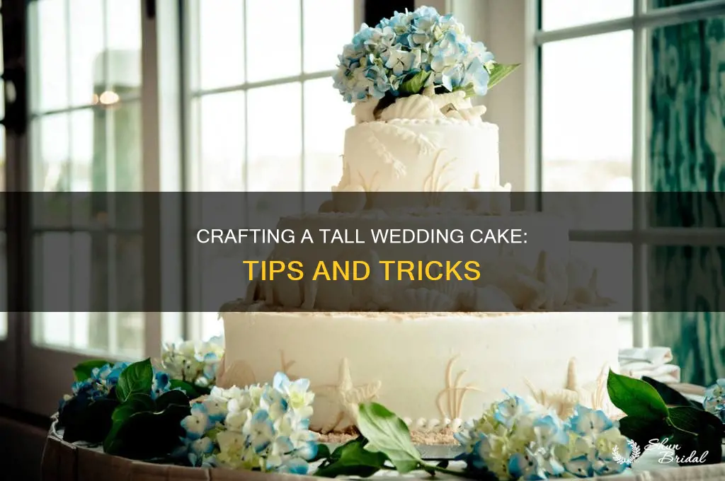 how to make a tall wedding cake