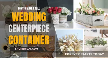 Creative DIY Guide: Tall Wedding Centerpiece Container