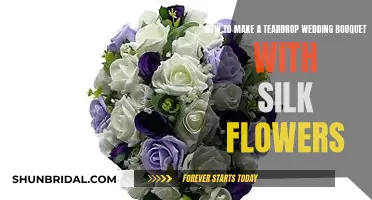 Creating a Teardrop Wedding Bouquet with Silk Flowers