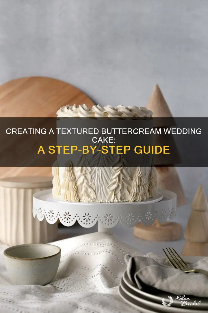 how to make a textured buttercream wedding cake