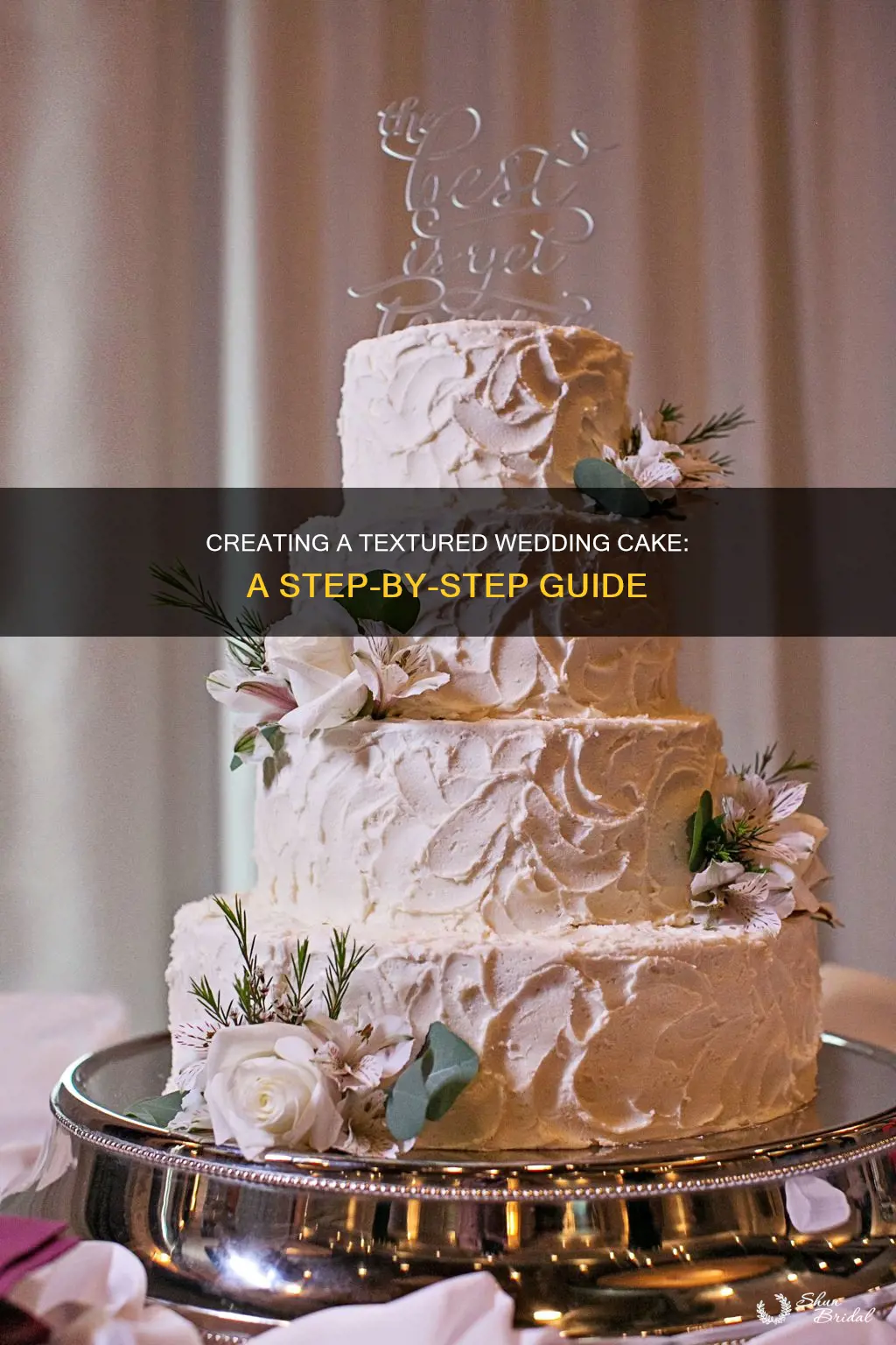 how to make a textured wedding cake