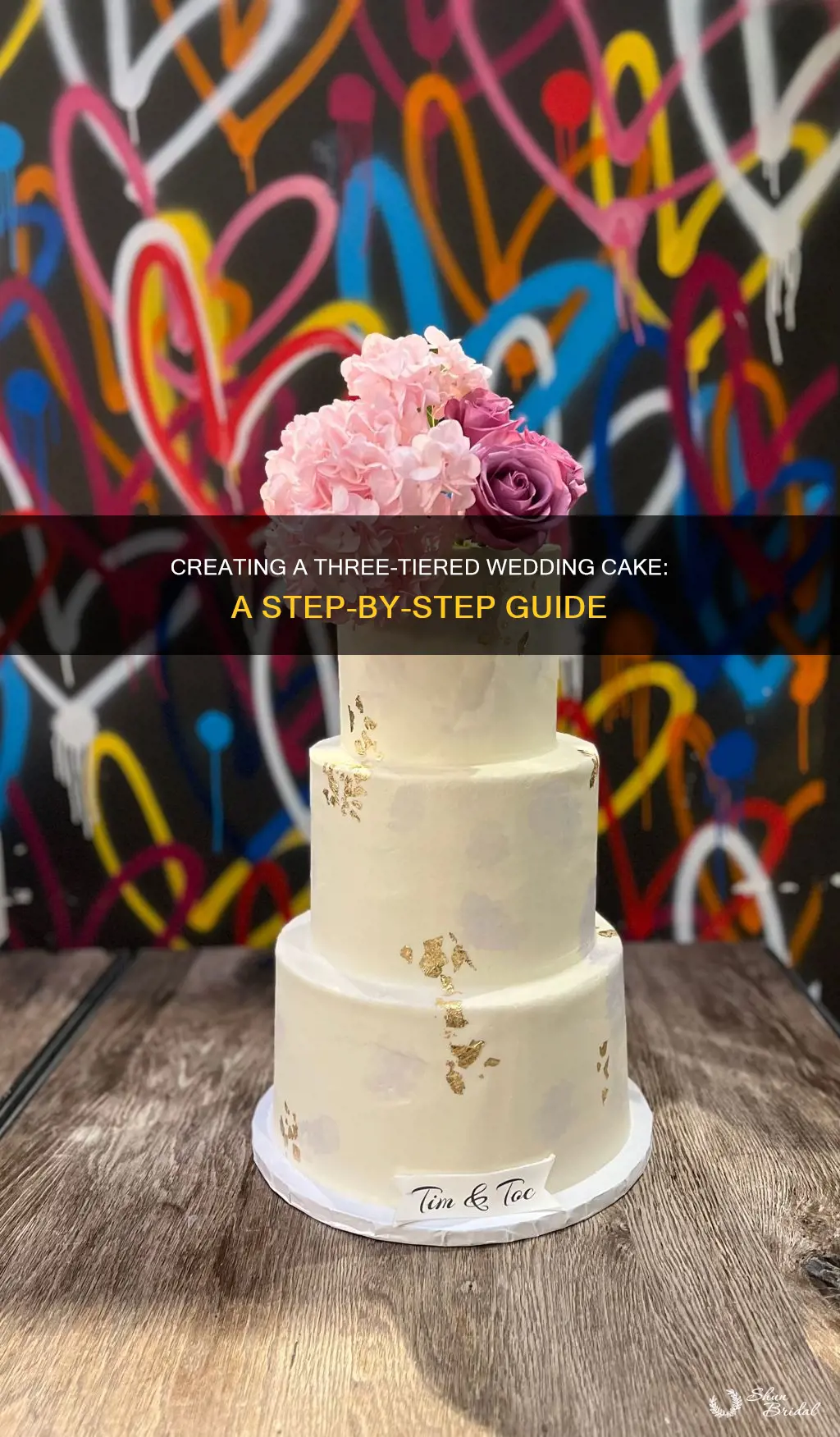 how to make a three layer wedding cake