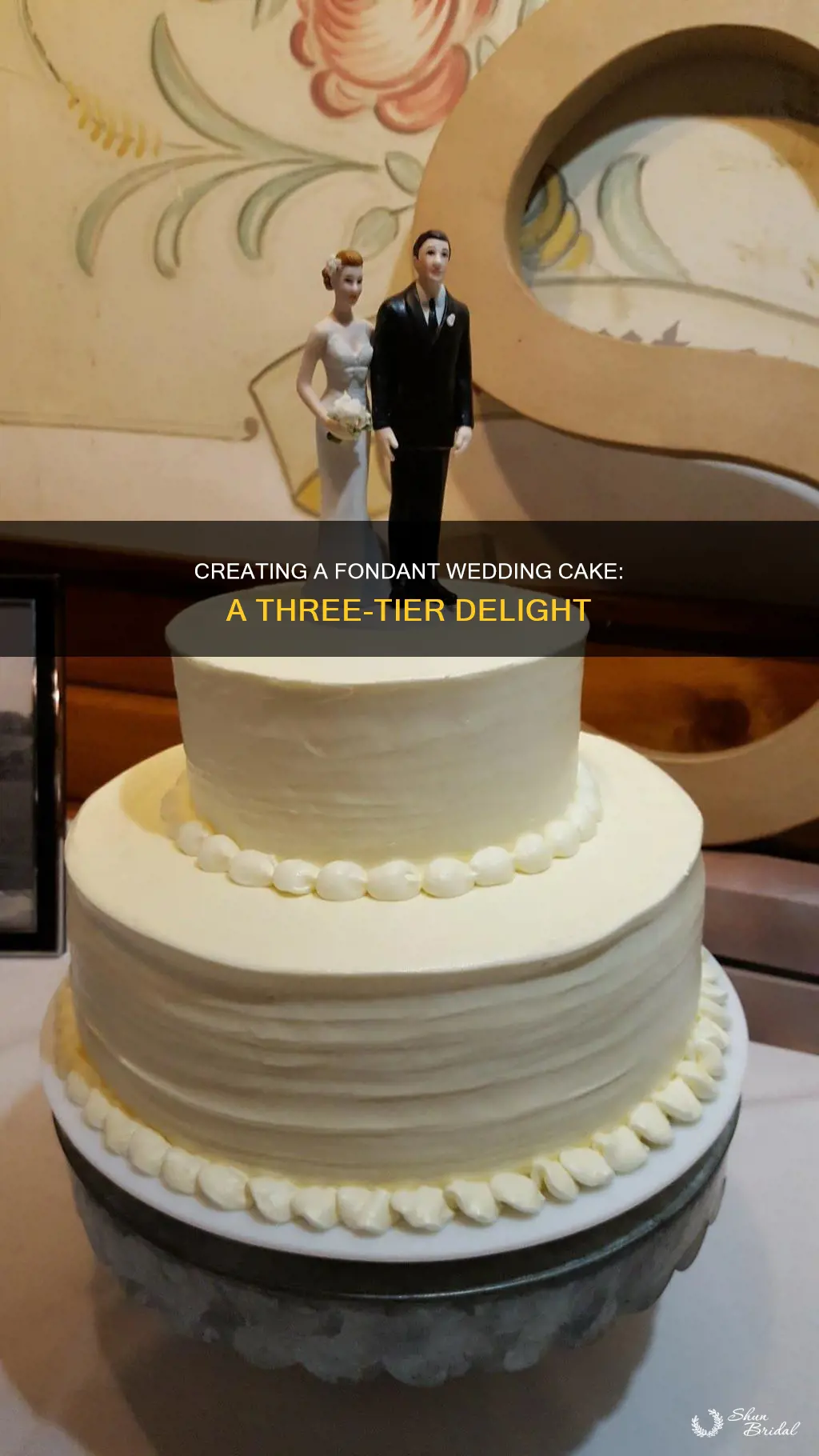 how to make a three tier fondant wedding cake