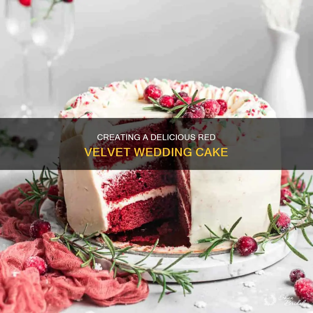 how to make a three tier red velvet wedding cake