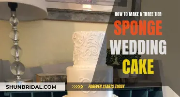 Creating a Delicious Three-Tiered Sponge Wedding Cake