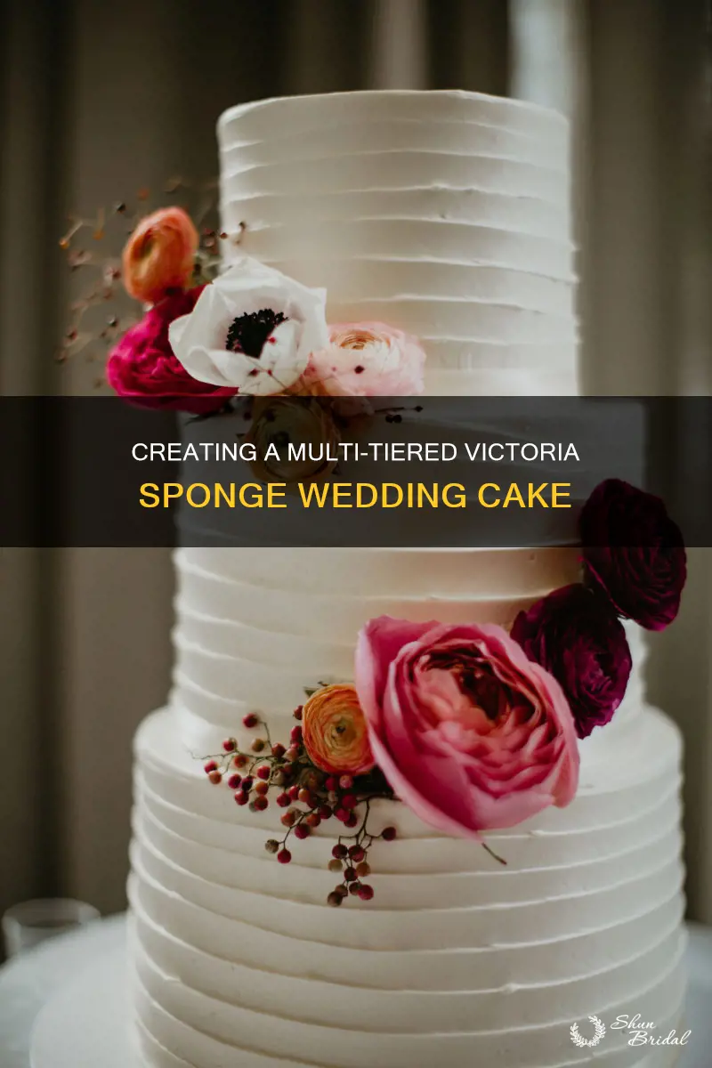 how to make a tiered victoria sponge wedding cake