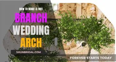 Creating a Wedding Arch with Tree Branches