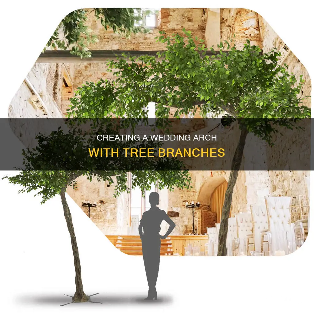 how to make a tree branch wedding arch