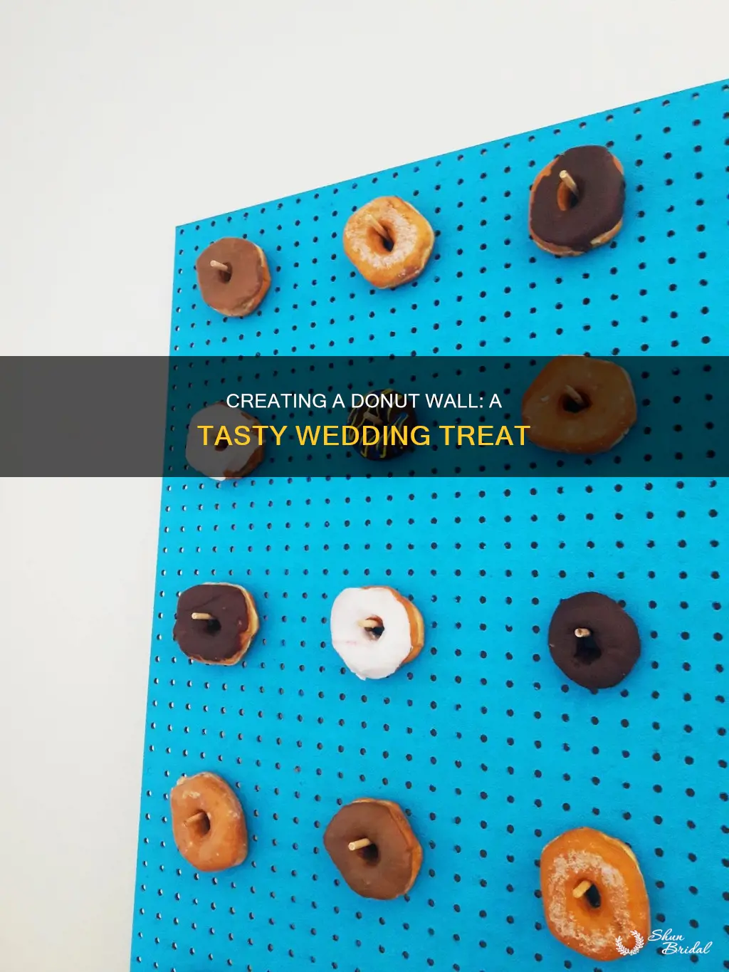 how to make a tri fold donut wall for wedding